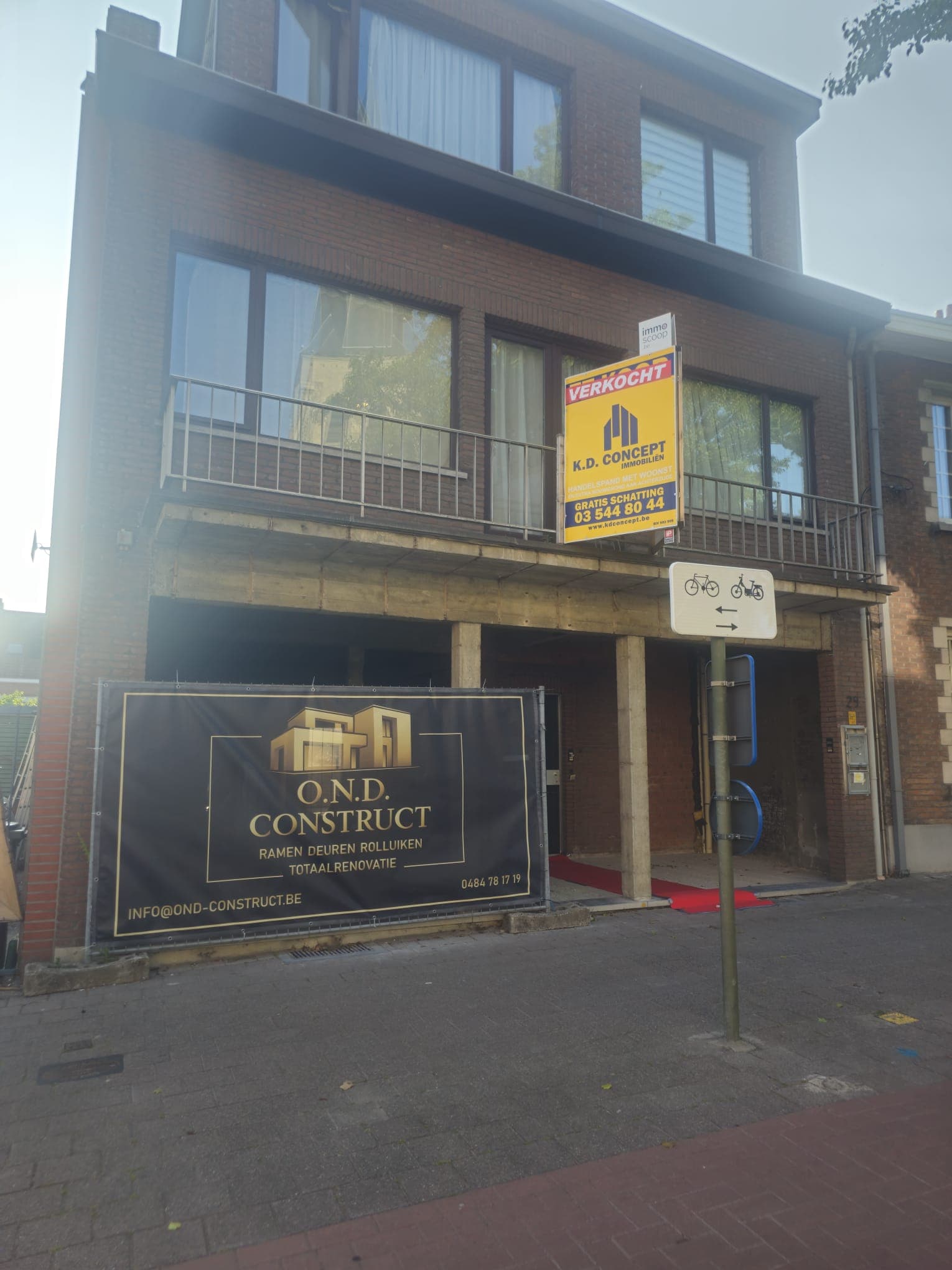 Voor de crepi gevelrenovatie